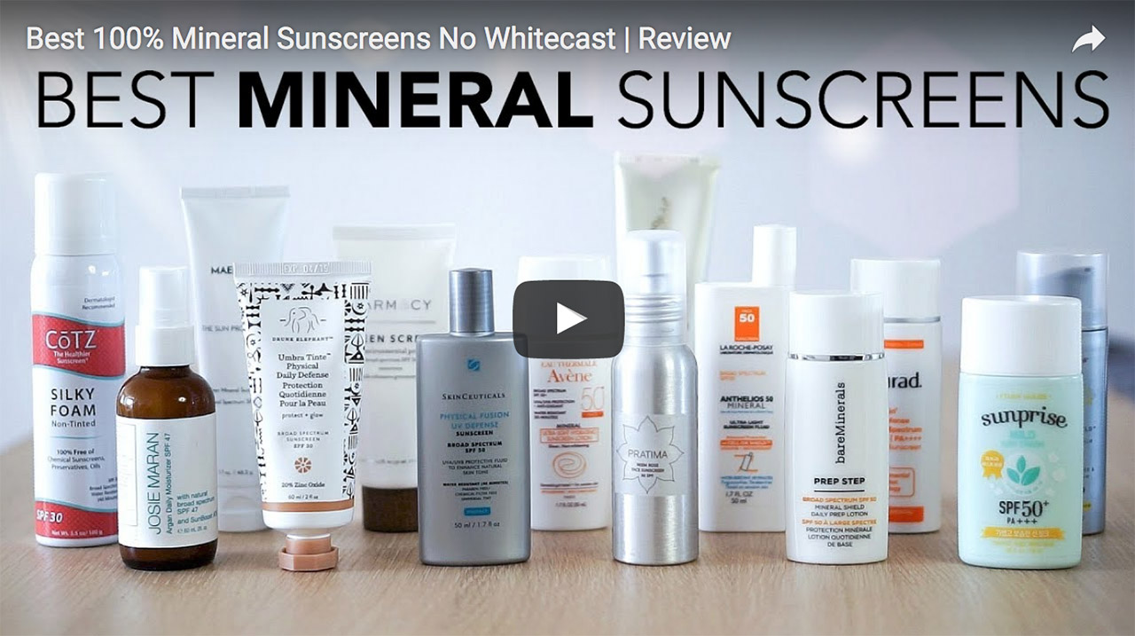 Best 100% Mineral Sunscreens With Minimal To No Cast